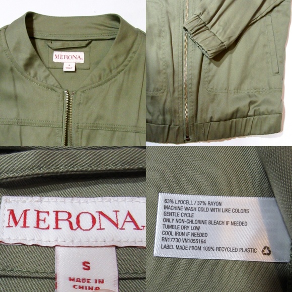 BOMBER JACKET//OLIVE GREEN - Picture 7 of 8